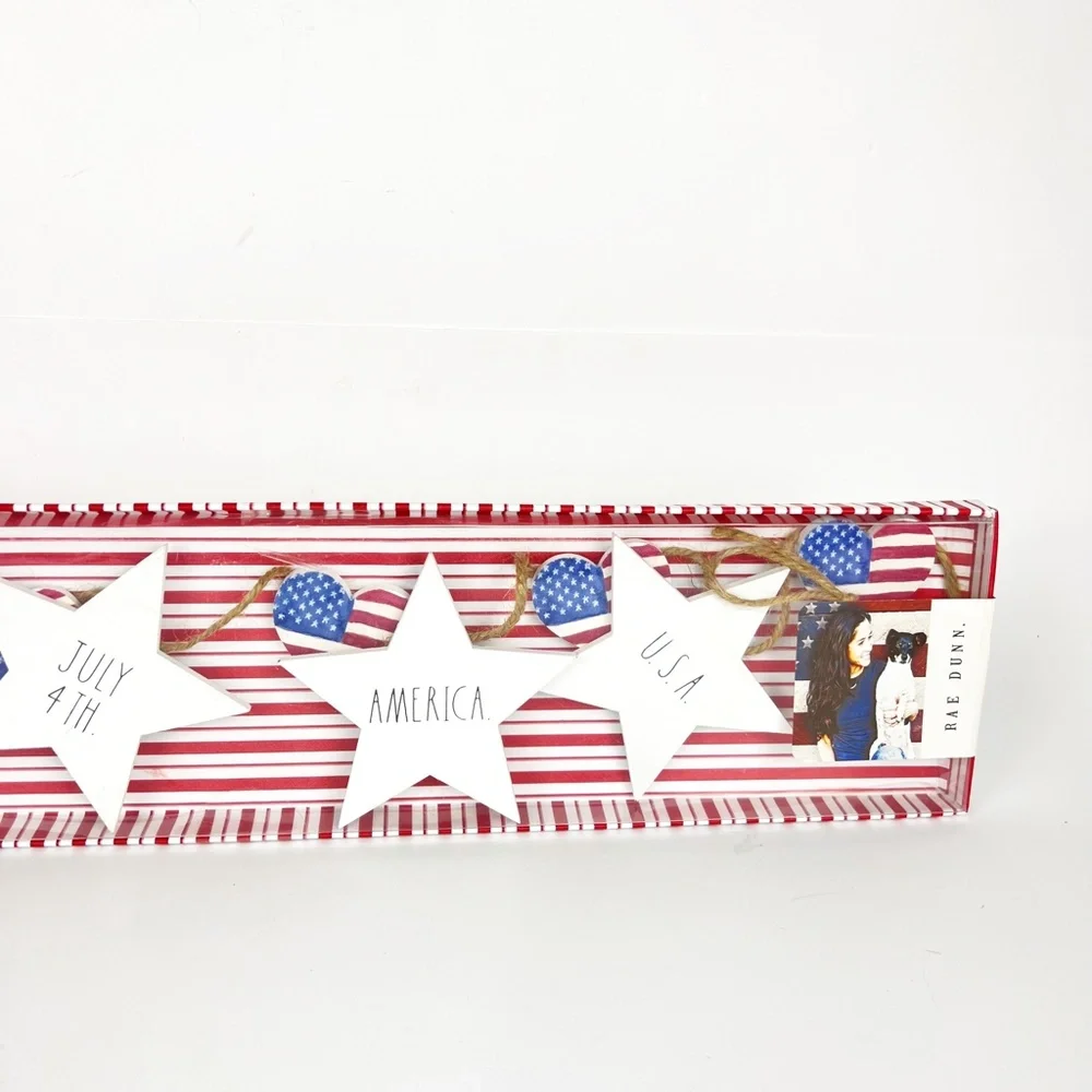 Rae Dunn USA 4th of July Red White Blue Stars 45